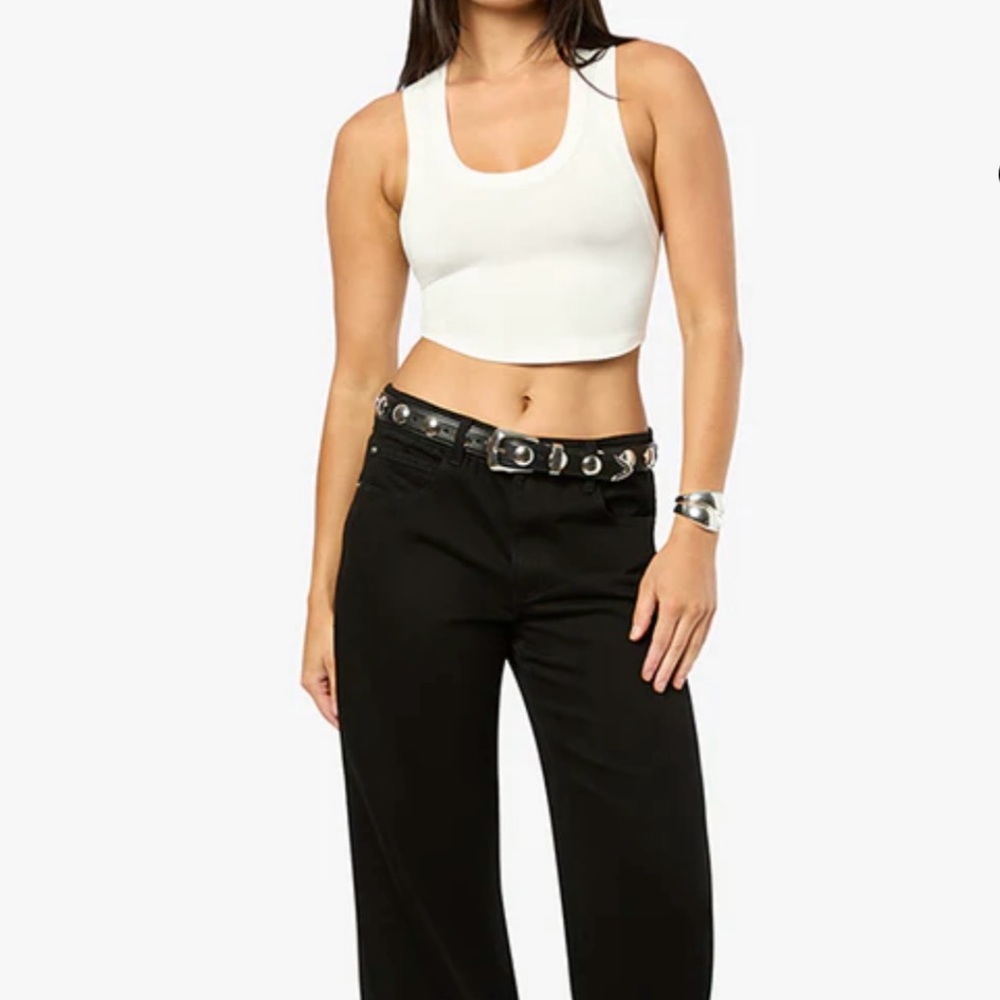 WeWoreWhat Tan Fitted Crop Tank Top - Picture 8 of 10